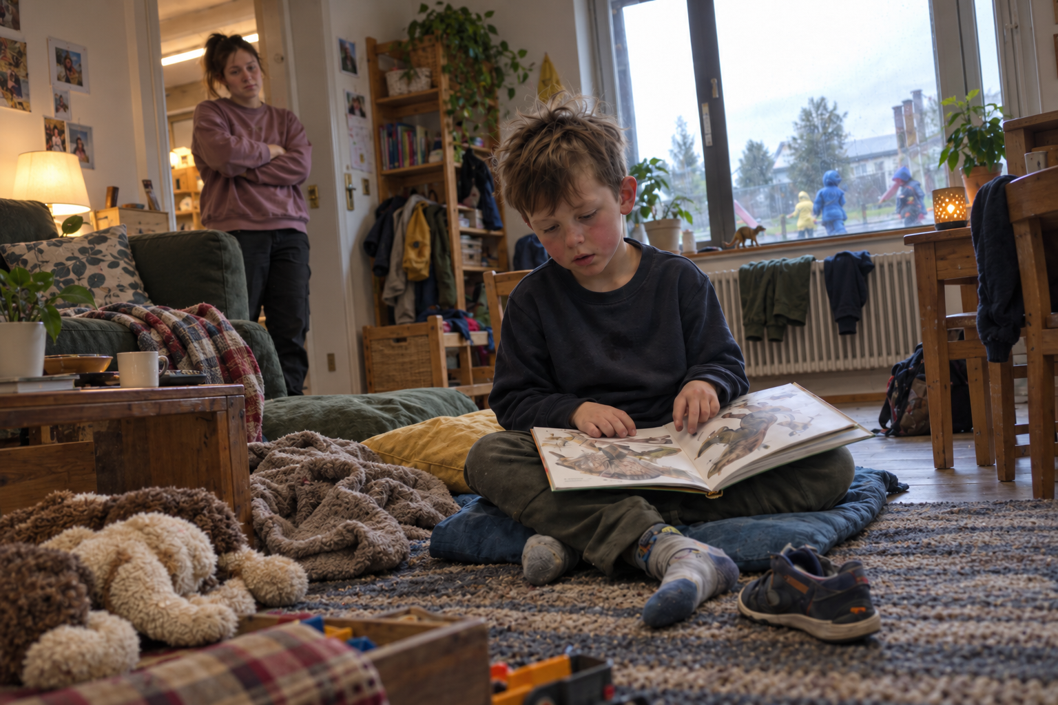 Tim im Kinderwohnen und seine möglichen Bedürfnisse
